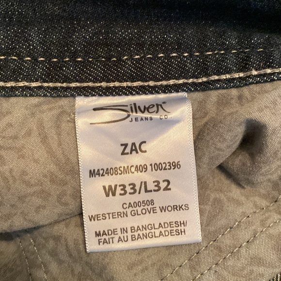 Silver Jeans Zac 33-32 - Picture 2 of 4